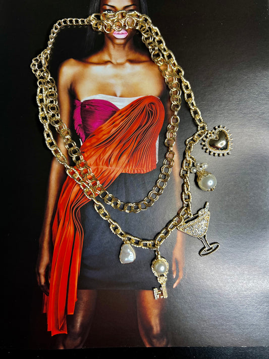 Grab My Martini Charm Necklace
